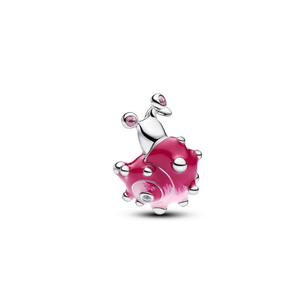 Pink Snail Charm 