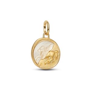 Hovedbilde Pegasus medallion charm - gold plated