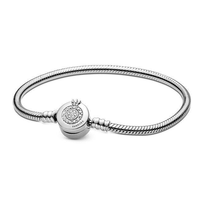 Hovedbilde Pandora Moments Sparkling Crown O Snake Chain ...