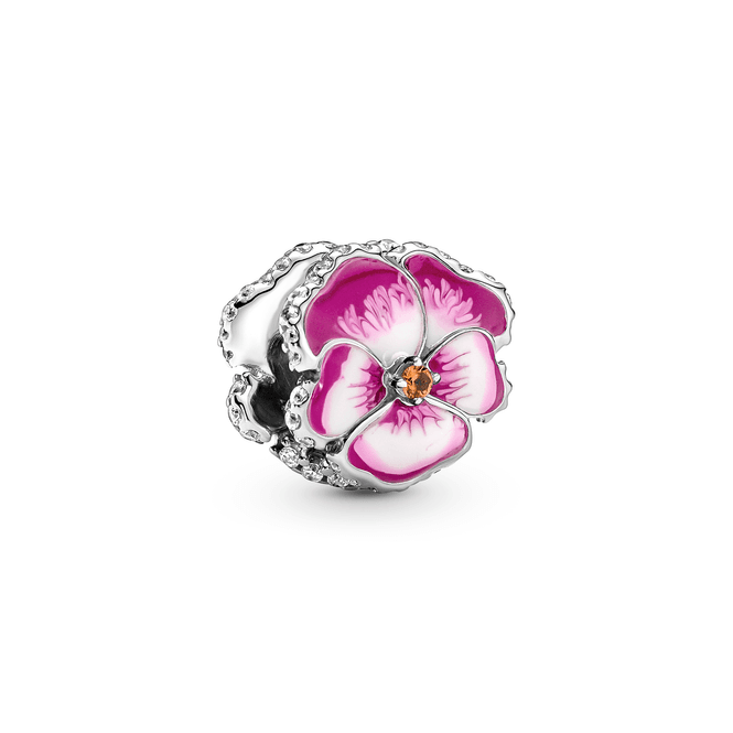 Hovedbilde Pink Pansy Flower Charm