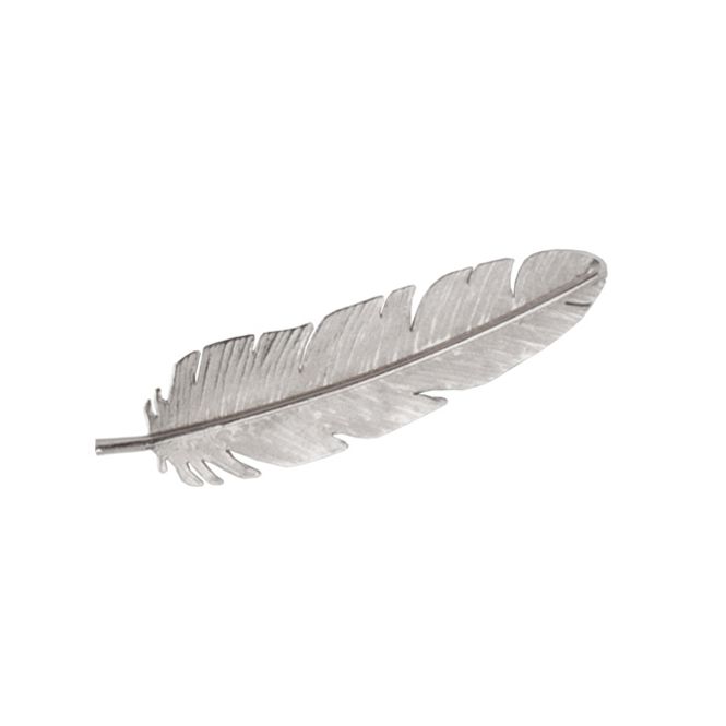 Hovedbilde Feather brooch - Rhodium Plated 