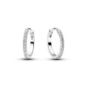 Hovedbilde Sparkling Sterling Silver Hoop Earrings