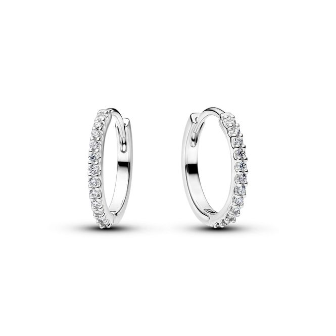 Hovedbilde Sparkling Sterling Silver Hoop Earrings