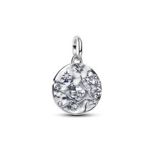 Hovedbilde Cherry blossom medallion charm - silver