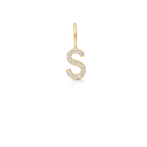 Hovedbilde My S Diamant Anheng - 18kt Gult Gull