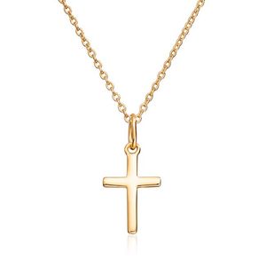 Hovedbilde Anheng kors i forgylt s&oslash;lv