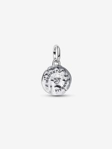 Hovedbilde Infinity snake medallion charm - silver