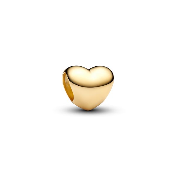 Heart mini charm - gold plated 