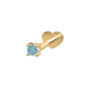 Hovedbilde 14k Labret - piercing London topas PIERCE52 1 ...