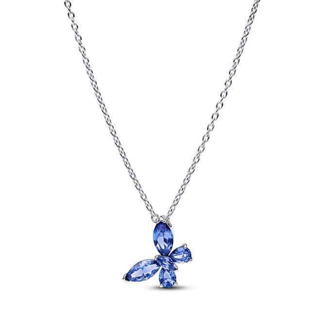 Hovedbilde Butterfly Necklace Blue - Silver