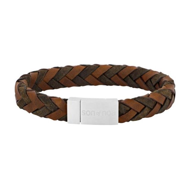Hovedbilde SON armbånd mørkebrun kalveskind