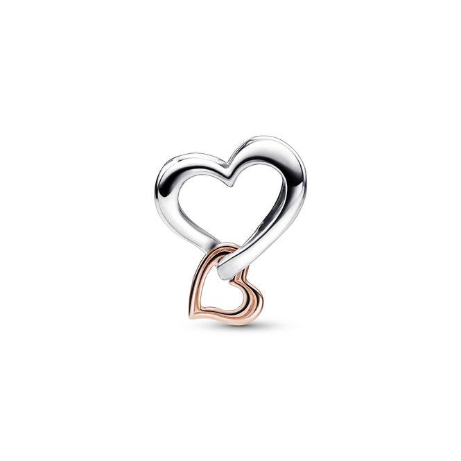 Hovedbilde Two-tone Openwork Infinity Heart Charm -  ...